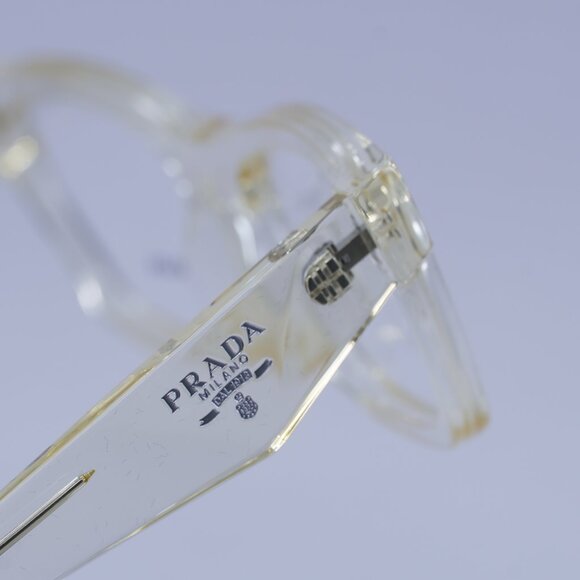 Prada PRB01V 19X1O1 Eyeglasses Pale Gold Plated 54mm Cat Eye Frame - Picture 5 of 10